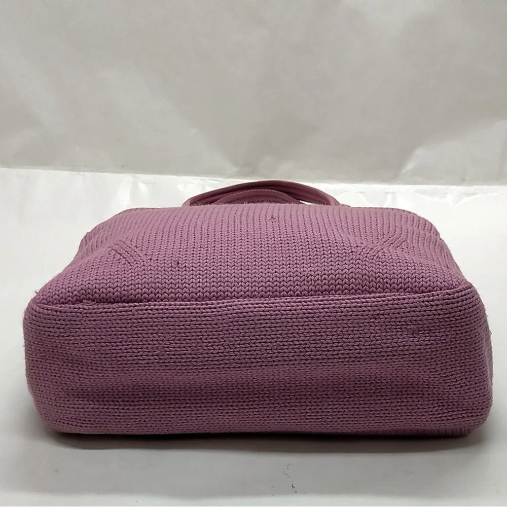 Prada Women’s‎ Purple/Lavender Vintage Wool Knitted Tote Bag/Purse/Handbag 💜
